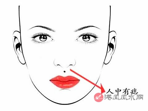人中长痣对运程有何影响